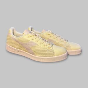 Diadora Yellow Knit Low-Top Sneakers - Men’s Size 9
